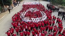 Öğrencilerden Barış Pınarı Harekatı'na koreografili destek
