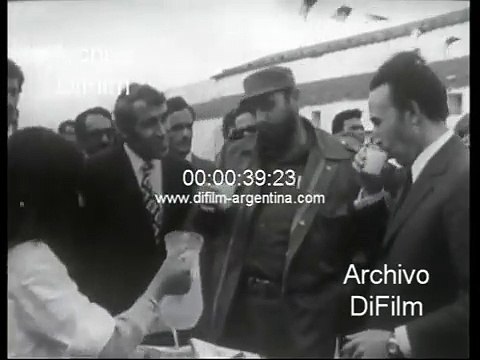 Fidel Castro with Houari Boumediene in Algeria 1972