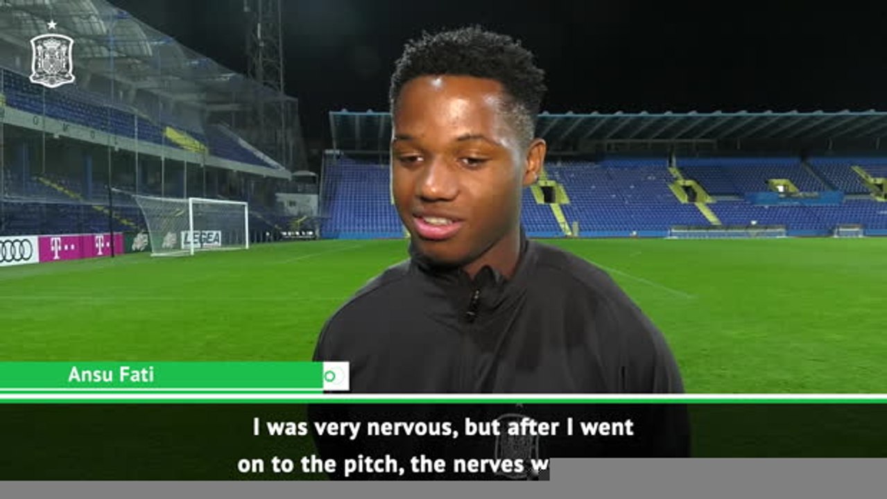 I was nervous but tried my best to enjoy it - Ansu Fati on his Spain U21 debut