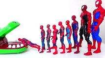 Marvel Superheroes Dive into the Crocodile Spiderman, Hulk, Iron Man Defeat Thanos Toys For Kids