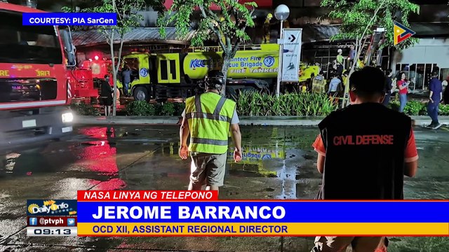 Panayam kay OCD XII Regional Director Barranco kaugnay ng nangyaring lindol sa North Cotabato