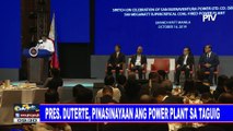 Pres. #Duterte, pinasinayaan ang power plant sa Taguig