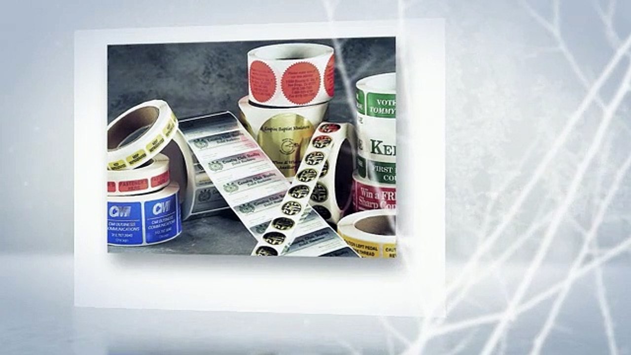 Custom Printing of On roll Labels or Stickers by the roll