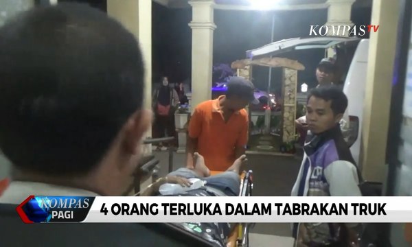 Rem Blong, 4 Orang Terluka Dalam Tabrakan Truk
