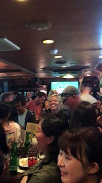 Japan beating Scotland during RWC 2019 in a Japanese pub 1 | Anthony S Casey Singapore