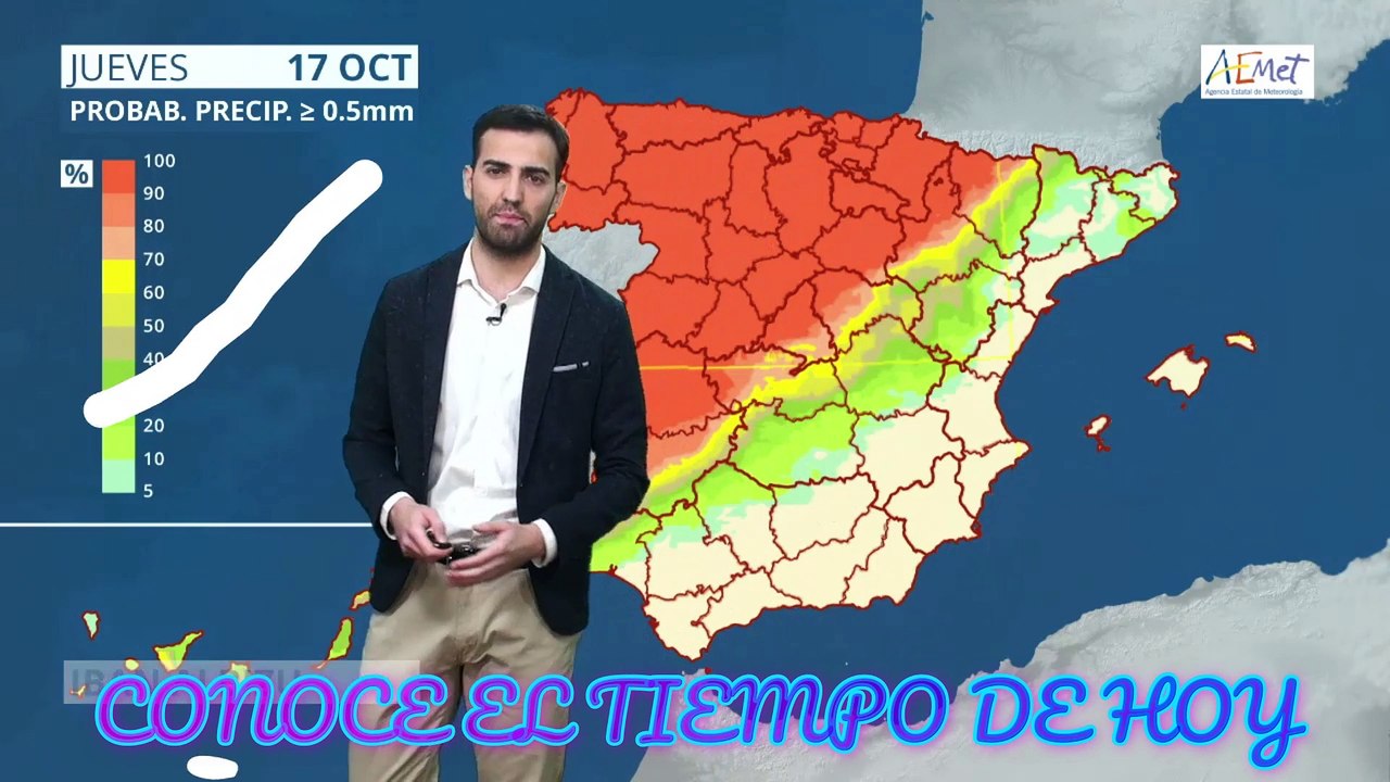 Conoce El Tiempo de Hoy Jueves 17 de Octubre de 2019