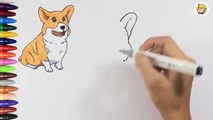 How to draw shiba inu dog so cute