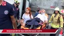 İstanbul’da işçi servisi kaza yaptı: Yaralılar var