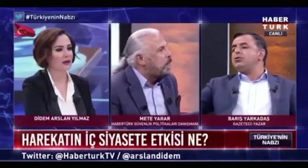 Canlı yayında gergin anlar