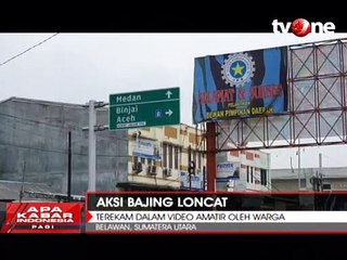 Aksi 'Bajing Loncat' Terekam CCTV