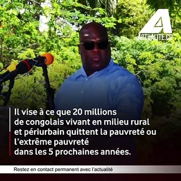 Tshisekedi: objectif, sortir 20 millions de congolais de la pauvreté d'ici à 5 ans