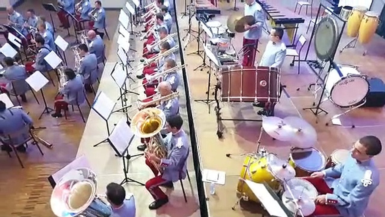 Lunéville : concert de garnison du 53e RT avec la musique de l'arme blindée de cavalerie de Metz