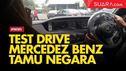 Jurnalis Suara.com Mencoba Menaiki Mobil Mercedes Benz S 450 L untuk Tamu Negara