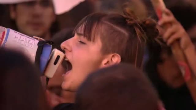 Centenares de personas se manifiestan en Madrid contra la sentencia del 'procés'