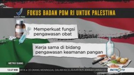 BPOM: Bantuan dari Indonesia untuk Palestina