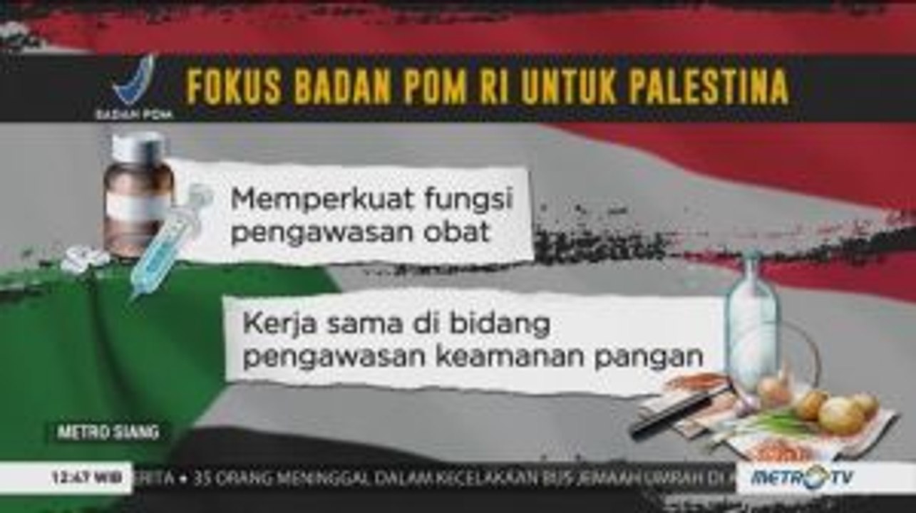 BPOM: Bantuan dari Indonesia untuk Palestina
