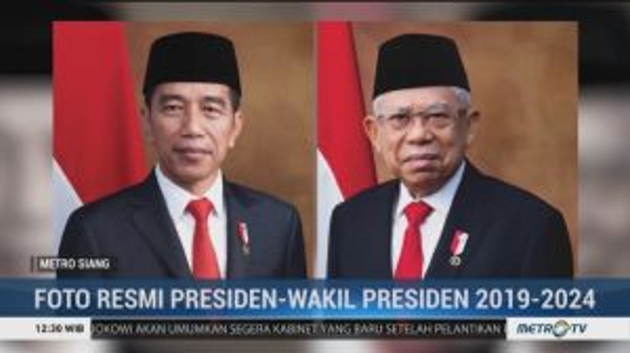 Setneg Rilis Foto Resmi Presiden dan Wakil Presiden 2019-2024
