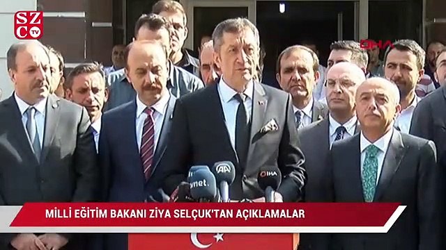 Milli Eğitim Bakanı Ziya Selçuk'tan açıklamalar