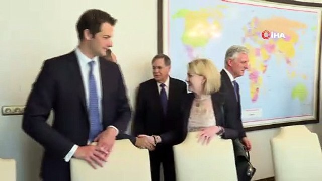 Dışişleri Bakanı Mevlüt Çavuşoğlu ABD Ulusal Güvenlik Danışmanı Robert O’Brien ile görüşüyor