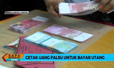 Nekat, Pria Ini Cetak Uang Palsu Untuk Bayar Utang