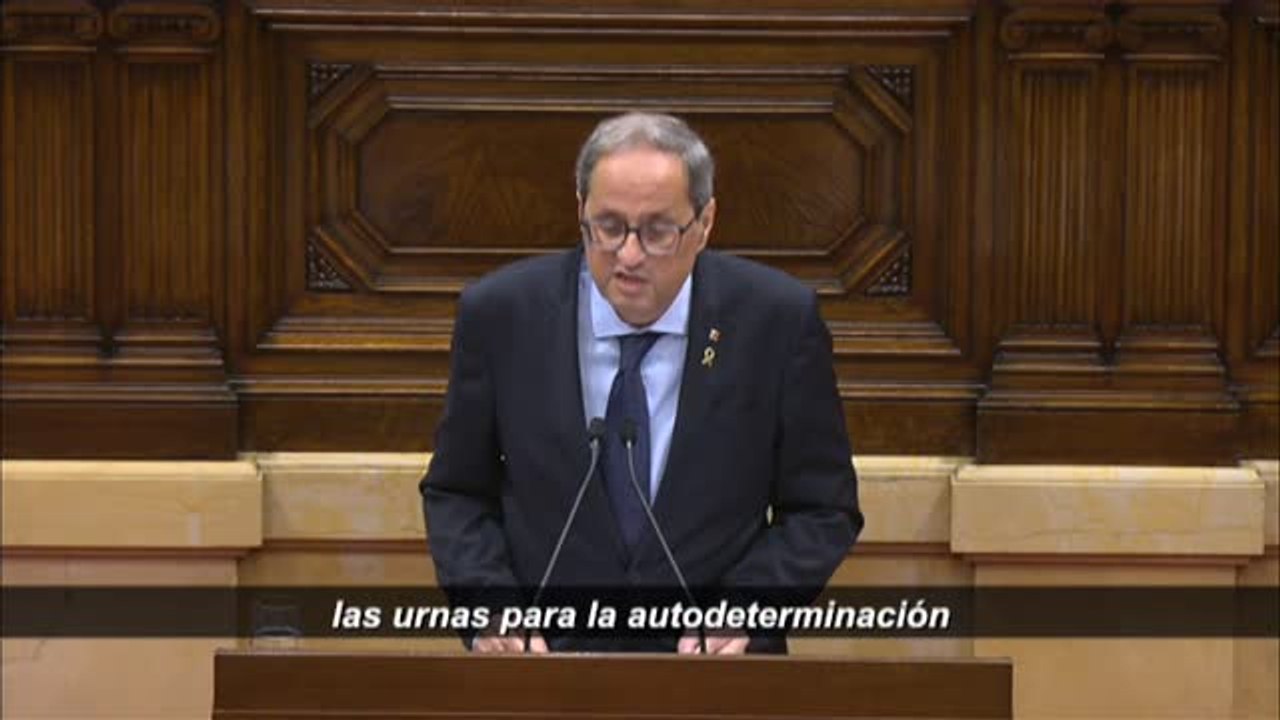 Torra: "La respuesta es clara, se tendrán que volver a poner las urnas"