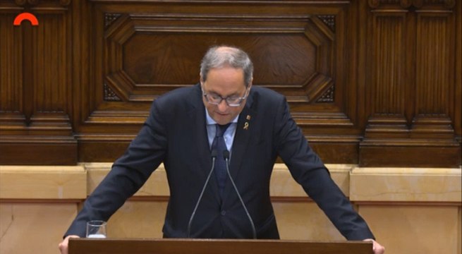 Torra dice que se investigará a fondo quién está tras los disturbios