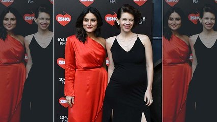 Kareena Kapoor Kalki Koechlin and Rhea Kapoor at a studio to shoot for an episode of What Women Want