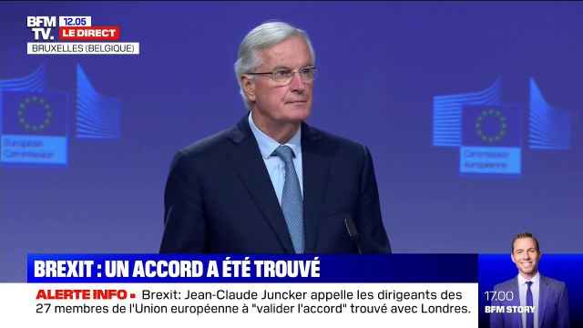 Michel Barnier: Nous avons trouvé un accord avec le gouvernement britannique sur le retrait du Royaume-Uni de l'Union européenne