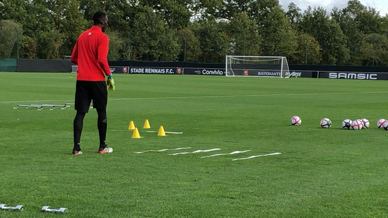 Stade Rennais : blessé à Rome et absent contre Reims, Edouard Mendy poursuit son travail de reprise