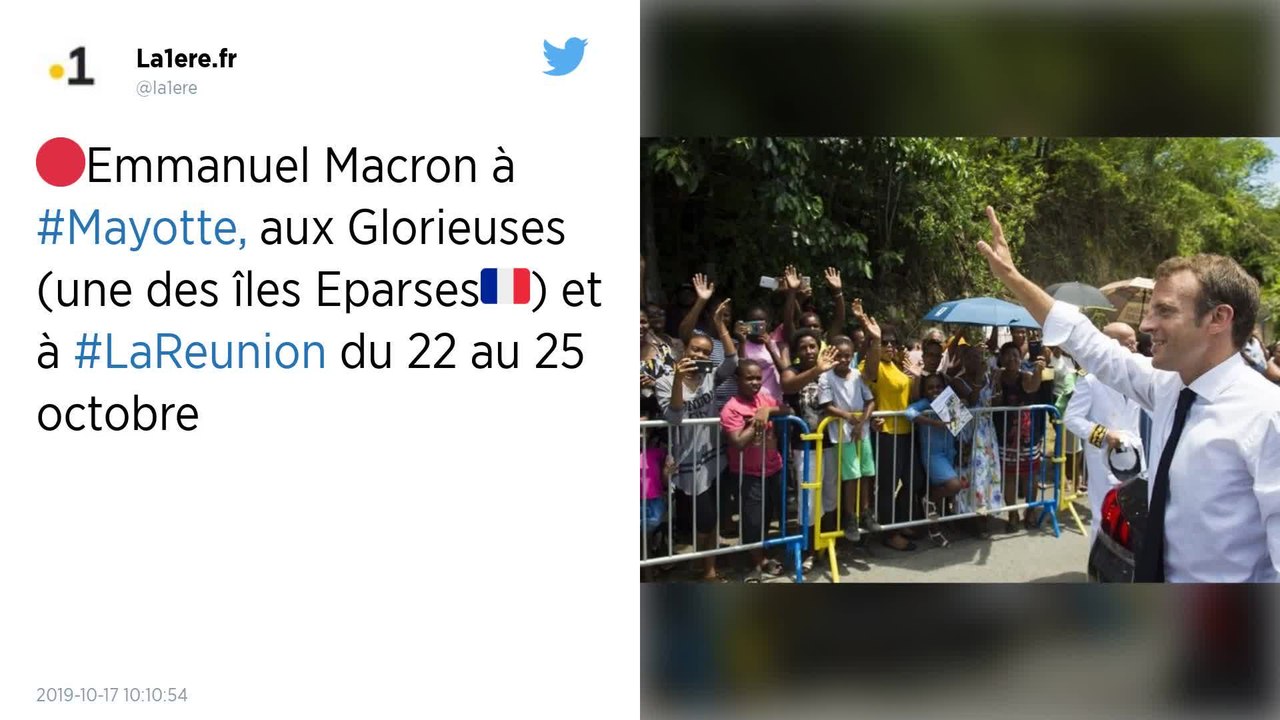 Emmanuel Macron se rendra du 22 au 25 octobre à Mayotte, à La Réunion et dans les îles Eparses