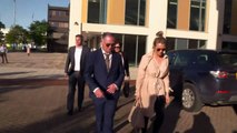 Paul Gascoigne arrives at court