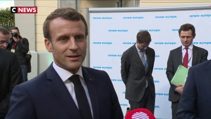 Emmanuel Macron : « Je suis satisfait qu’on ait trouvé cet accord » sur le Brexit