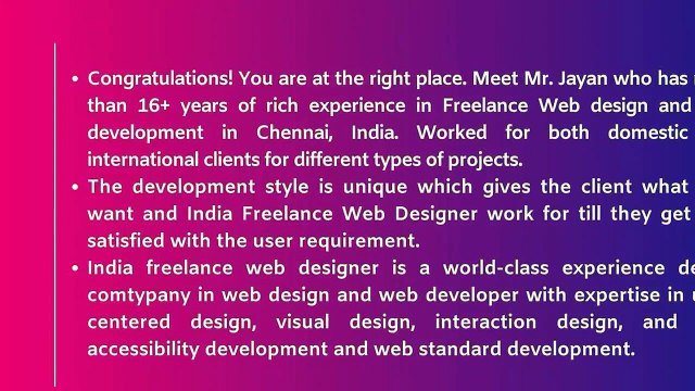 Freelance Web Designer India - India Freelance Webdesigner