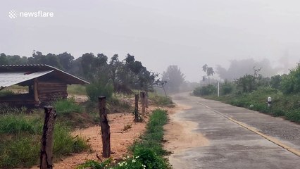 Mist forms over Northern Thailand as the country marks the first day of winter