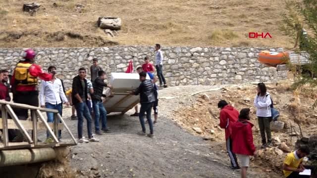 Van-türkiye rafting şampiyonası 2'inci ayak yarışmaları bahçesaray'da başladı