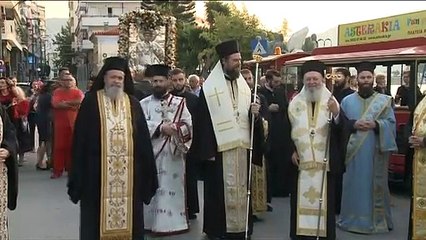 Υποδοχή εικόνας της Παναγίας από την Σκιάθο