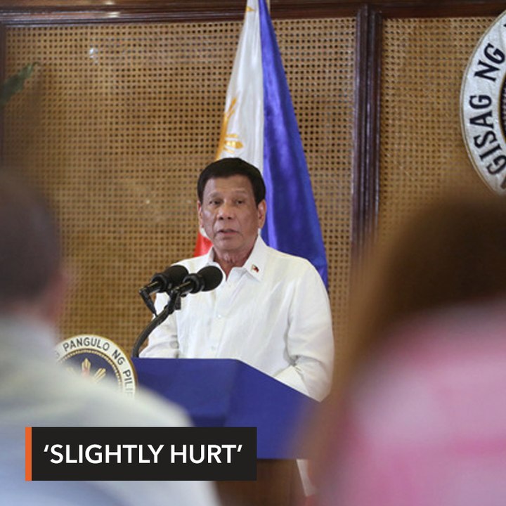 Duterte slightly hurt in motorcycle mishap