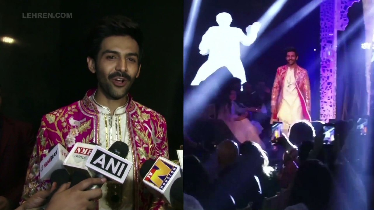 Kartik Aryan, Ananya Pandey & Bhumi Pednekar Walk For Abu-Sandeep's Bridal Collection