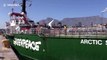 Greenpeace vessel docks in Cape Town to highlight environmental dangers to oceans