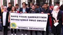 İstanbul-istanbul üniversitesi öğrencilerinden barış pınarı harekatı'na destek
