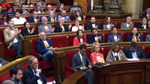 Torra comparece en el Parlament por la sentencia del 'procés'