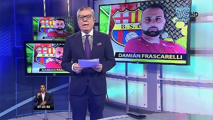 Damián Frascarelli listo para cuidar el arco del Barcelona en el Clásico del Astillero