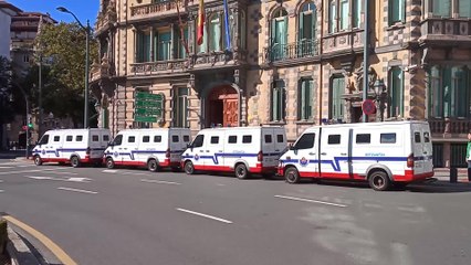 La Ertzaintza protege la Subdelegación en Bilbao
