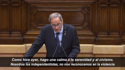 Torra: "La respuesta es clara, se tendrán que volver a poner las urnas"