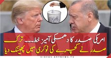 Turkish president Erdogan 'threw Trump's Syria letter in bin'