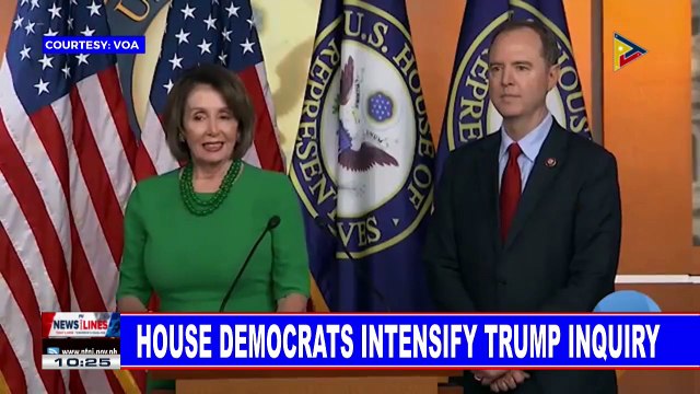 GLOBAL NEWS: House democrats intensify Trump inquiry