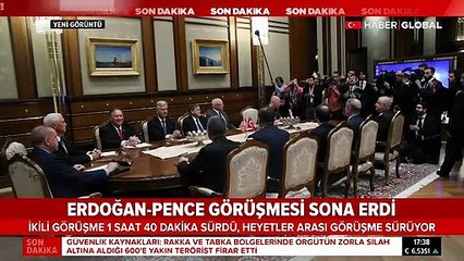 ABD heyeti Ankara'da: Erdoğan-Pence görüşmesi sona erdi
