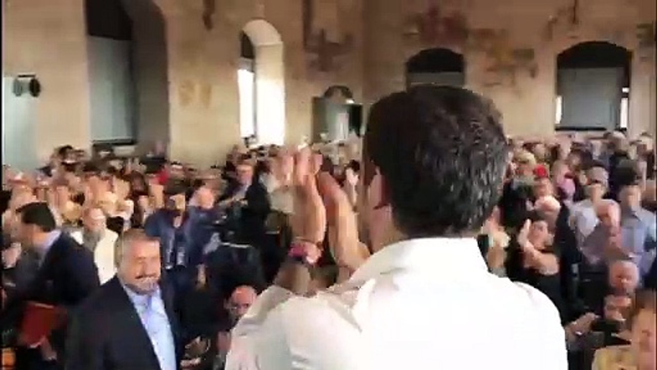 L'accoglienza per Salvini a Orvieto (Terni) (17.10.19)