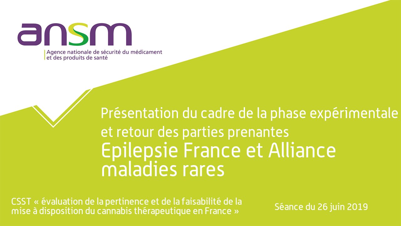 Présentation du cadre de la phase expérimentale et retour des parties prenantes Epilepsie France et Alliance maladies rares