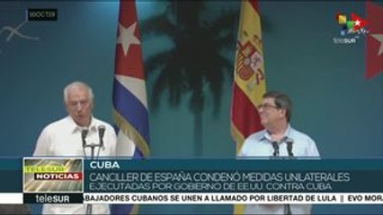 Canciller de España condena medidas unilaterales de EEUU contra Cuba
